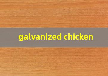  galvanized chicken